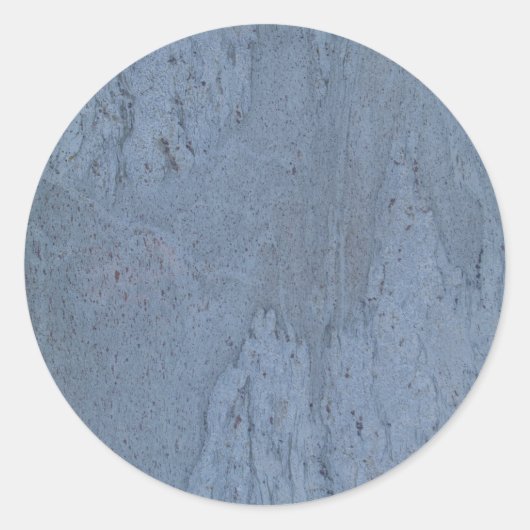 Sticker rond en marbre bleu (Devant)
