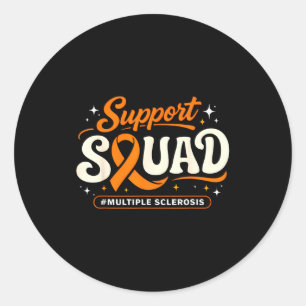 Sticker Rond En mars, portez l'orange pour le handicap développ
