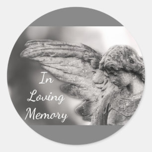 Sticker Rond En mémoire d'amour
