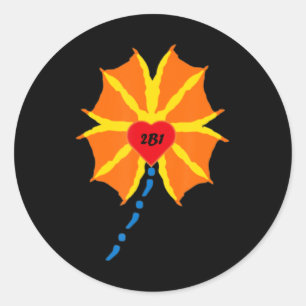 Sticker Rond En mémoire de Cavazos Ducky - Fonds de bourses