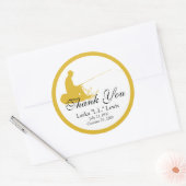 Sticker Rond En mémoire de l'autocollant (Enveloppe)