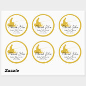 Sticker Rond En mémoire de l'autocollant (Feuille)