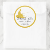 Sticker Rond En mémoire de l'autocollant (Sac)