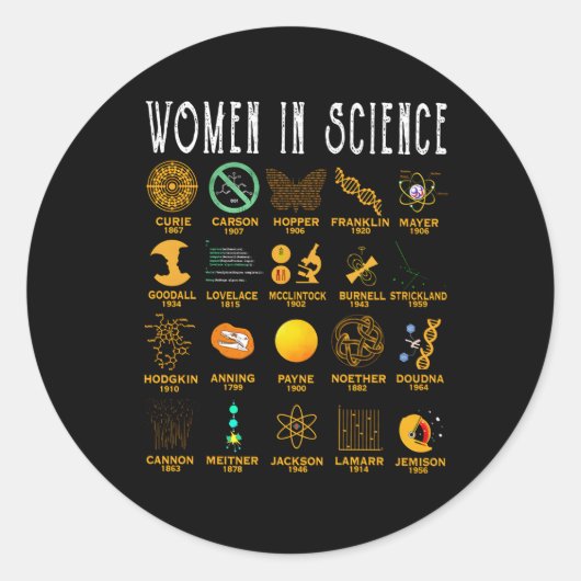 Sticker Rond En science (Devant)