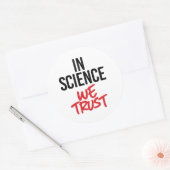 Sticker Rond En Science we (Enveloppe)