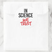 Sticker Rond En Science we (Sac)