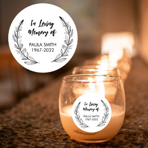 Sticker Rond En souvenir affectueux de