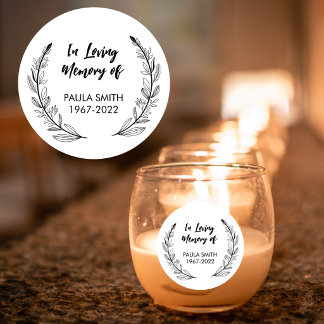 Sticker Rond En souvenir affectueux de