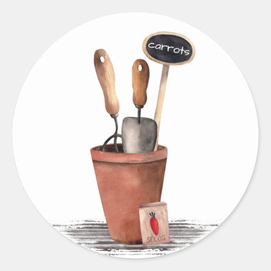 Sticker rond en terre cuite (Devant)