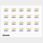 Sticker Rond ENBY - Non binaire (Feuille)