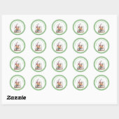 Sticker Rond Enchanted Elf | North Pole Christmas  (Feuille)