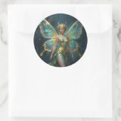Sticker Rond Enchanted Fairy in Gold and Turquoise  (Sac)