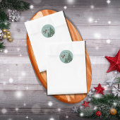 Sticker Rond Enchanter Noël Arbre doux FlaksPhoto