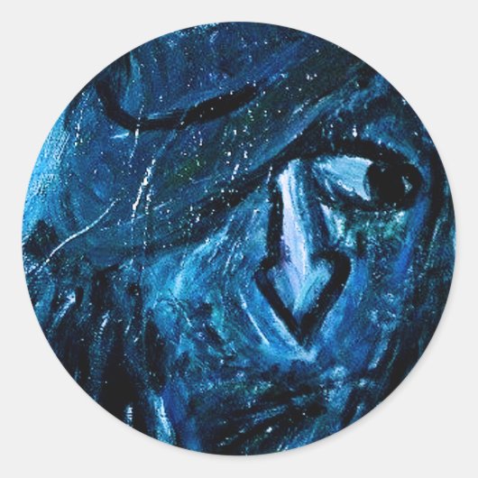 Sticker Rond encoche (Devant)