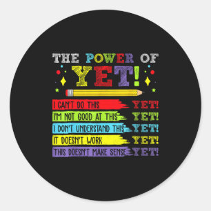 Sticker Rond Encore une citation motivante inspirante pour la m