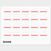 Sticker Rond Encouragement du timbre (Feuille)