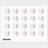 Sticker Rond Encouragement, Écriture, Bluebird joyeux (Feuille)
