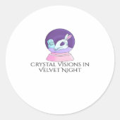 Sticker Rond Encre Whimsigoth – Forêts Mystiques, Lunes & Magie (Devant)