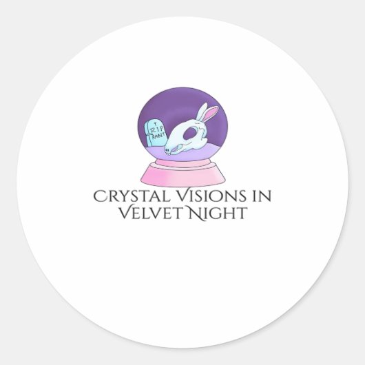 Sticker Rond Encre Whimsigoth – Forêts Mystiques, Lunes & Magie (Devant)