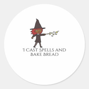 Sticker Rond Encre Whimsigoth – Forêts Mystiques, Lunes & Magie