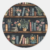 Sticker Rond Endless Books Retro (Devant)