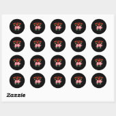 Sticker Rond Endo Squad Nurse Stomach Santa Hat Endoscopy Tech  (Feuille)