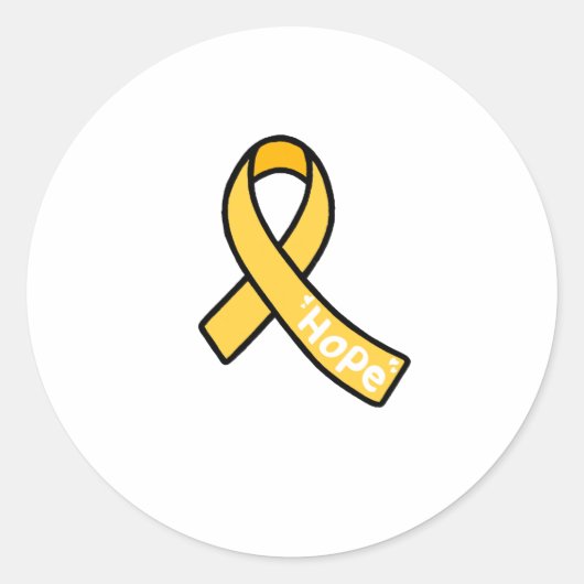 Sticker Rond Endometriosis Ribbon (Devant)