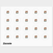 Sticker Rond Énergie de bonne sorcière Design vectoriel Hallowe (Feuille)