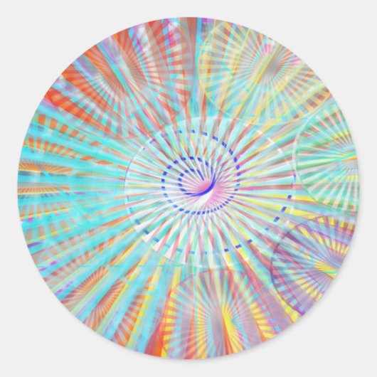 Sticker Rond Énergie solaire (Devant)