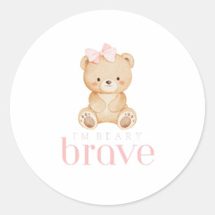 Sticker Rond enfance très courageuse cancer enfants malades mig