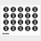 Sticker Rond Enfant Chat Lady 2024 (Feuille)