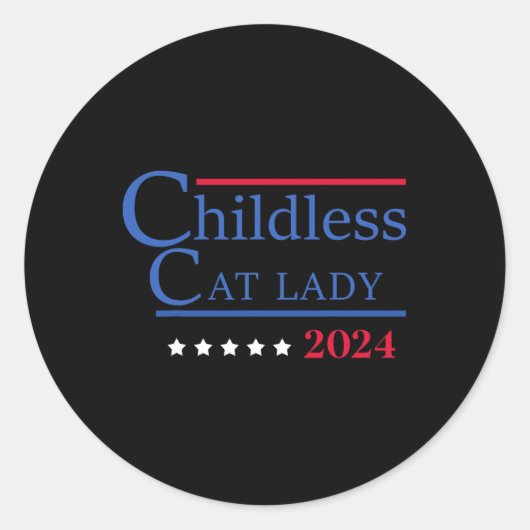 Sticker Rond Enfant Chat Lady 2024 (Devant)