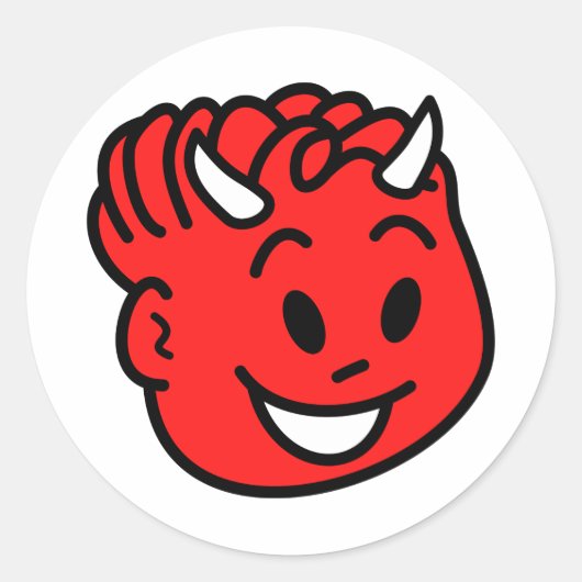Sticker Rond Enfant diable (Devant)