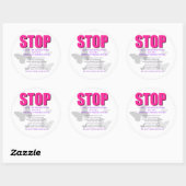 Sticker Rond Enfant médicalement fragile (Feuille)