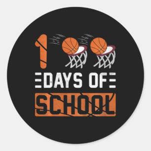 Sticker Rond Enfants 100 Jours D'École Enfants Filles Enfants E