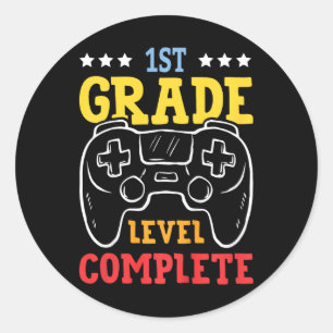 Sticker Rond Enfants 1ère année Complète Dernière journée de l'