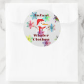 Sticker Rond Enfants / Autres idées de rangement ou de cadeaux (Sac)