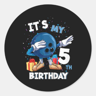 Sticker Rond Enfants C'Est Mon 5e Anniversaire 5 Anniversaire B