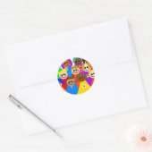 Sticker Rond Enfants divers (Enveloppe)
