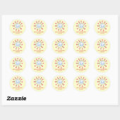 Sticker Rond Enfants du monde (Feuille)