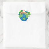 Sticker Rond Enfants du monde entier (Sac)