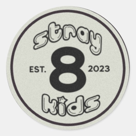 Sticker Rond Enfants errants [autocollants] (Devant)