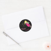 Sticker Rond Enfants Fairy Magie Wand Starry (Enveloppe)