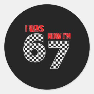 Sticker Rond Enfants J'avais 6 ans Maintenant j'ai 7 ans 7ème a