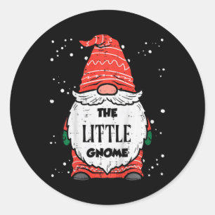 Sticker Rond Enfants Le Petit Gnome Xmas Correspondant Noël Fam