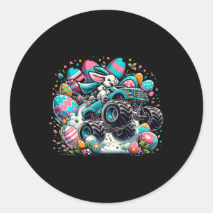 Sticker Rond Enfants Mignonnes Chemises Pâques Pour Garçons Lap