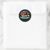 Sticker Rond Enfants Mon Oma Et Opa M'Aiment Petits-Enfants De (Sac)