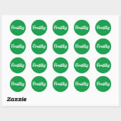 Sticker Rond enfin (Feuille)