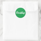 Sticker Rond enfin (Sac)