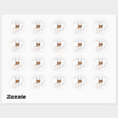 Sticker Rond Engagement Whiskey Droitement Fiancés (Feuille)